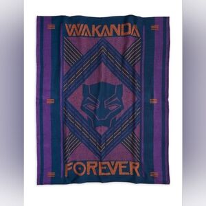 Disney Marvel Wakanda Forever Large 50" X 60" Throw Blanket NWT